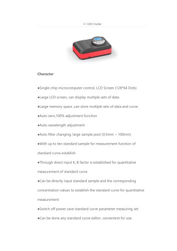 V-1200 Spectrophotometer