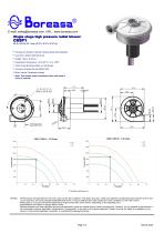 Electronic ventilator centrifugal blower C65P1