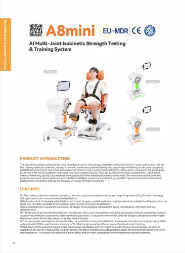 A8mini Pediatric isokinetic musculoskeletal rehabilitation