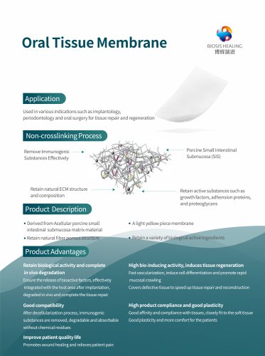 Biosis Buccal Tissue Matrix SIS-ORP-2L