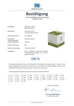 Intelsius Green Therm 14 Bestätigung der Recyclingfähigkeit