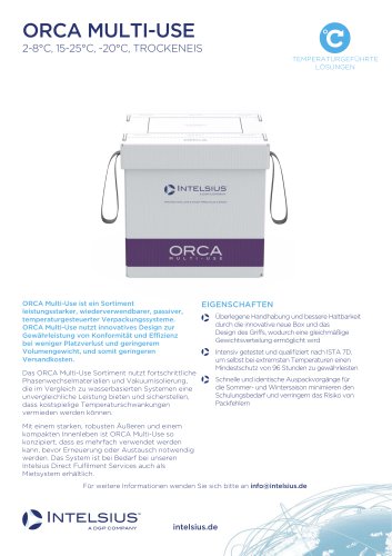 ORCA Multi-Use Datenblatt