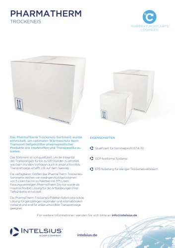 PharmaTherm Dry Ice Datenblatt