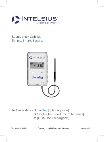 SmartTag data logger factsheet