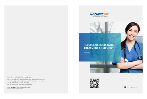 Reverse osmosis water treatment equipment