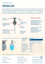 DESILUS DOSIERPUMPE AUS EDELSTAHL für Desinfektionslösungen und Flüssigseifen - 2