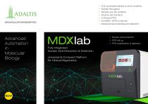 MDXlab - Fully Integrated Nucleic Acid Extraction & Detection Universal & Compact Platform