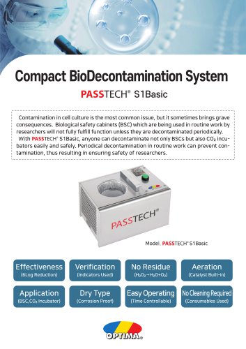 Laboratory decontamination station PASSTECH® S1 Basic