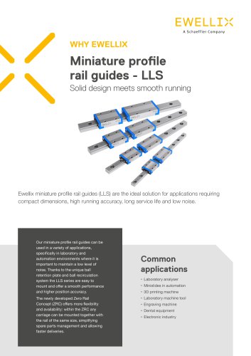 Miniature profile rail guides - LLS