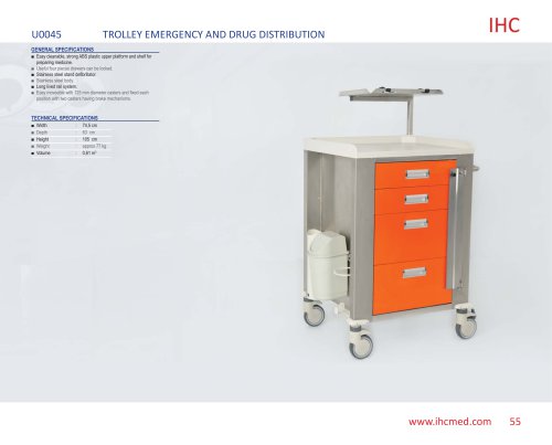 TROLLEY EMERGENCY AND DRUG DISTRIBUTION