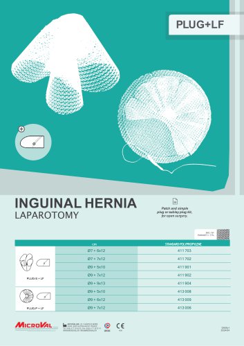 INGUINALHERNIA LAPAROTOMY PLUG+LF