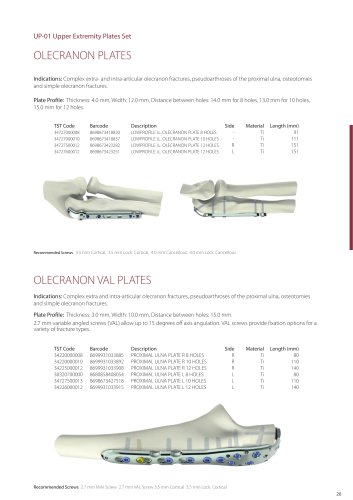 OLECRANON PLATES