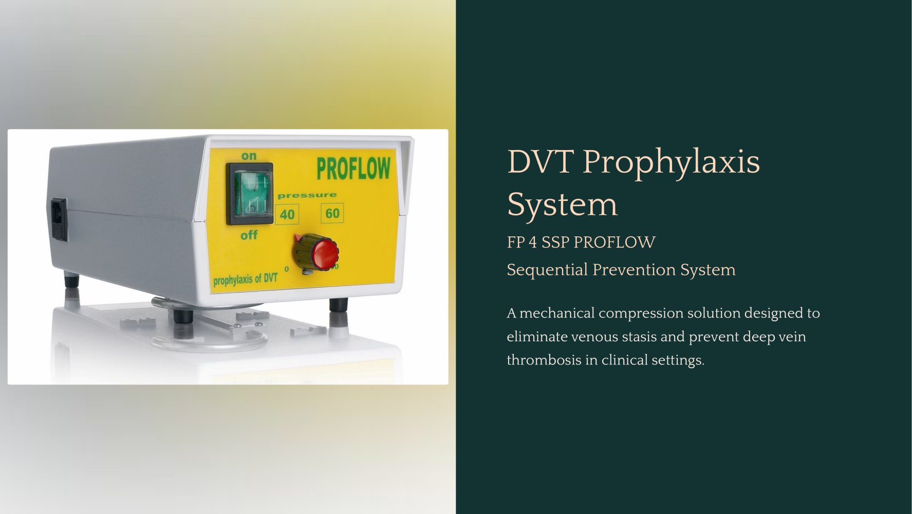 DVT Prophylaxis System FP 4SSP PROFLOW - Fisiopress