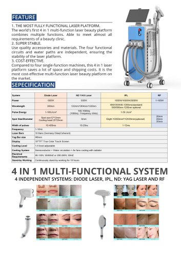 Stelle Laser-4 IN 1 Multifunction Laser Machine-DPL4-A1