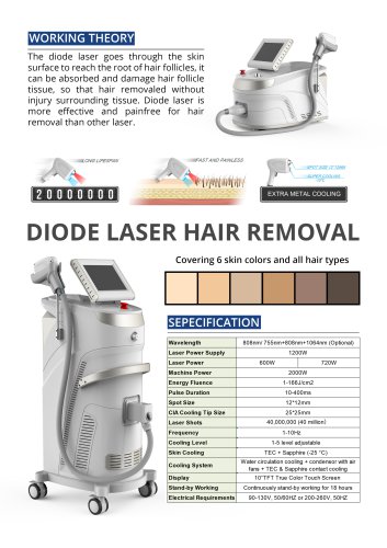 Stelle Laser-600W Diode Laser Hair Removal Machine-LD1-A1