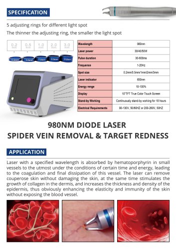 Stelle Laser-980nm Vascular Removal Laser Device-VR1