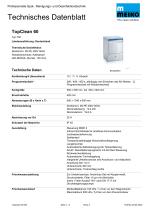 TopClean 60 Technisches Datenblatt