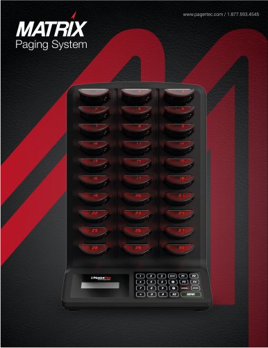 Matrix Stand Alone Paging System