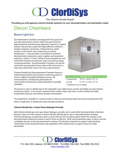 Decontamination Chamber