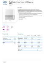 Tork Matic® Hand Towel Roll Dispenser White