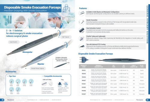 Smoke Evacuation Forceps_Promed Supply