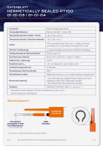 SenseAnywhere Hermetically Sealed Pt100 Probe 01-01-03 01-01-04 - 2