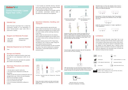 Rapid infectious disease test Sabervet CPL