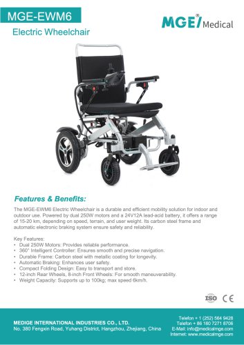 Electric Wheelchair MGE-EWM6