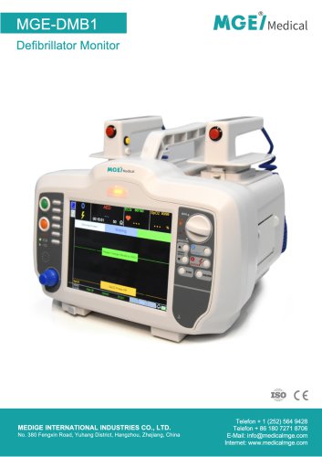 MGE-DMB1 Defibrillator Monitor Brochure | ISO Certified