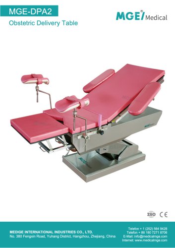 MGE-DPA2 Obstetric Delivery Table Brochure - CE & ISO Certified