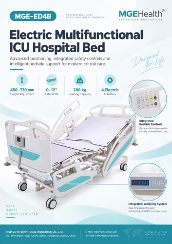 MGE-ED4B Electric Multifunctional ICU Hospital Bed