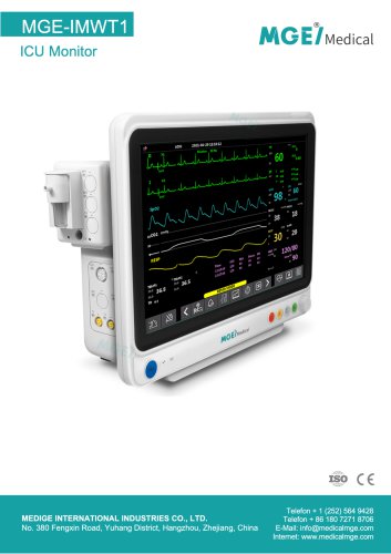 MGE-IMWT1 Lightweight Modular Patient Monitor Brochure