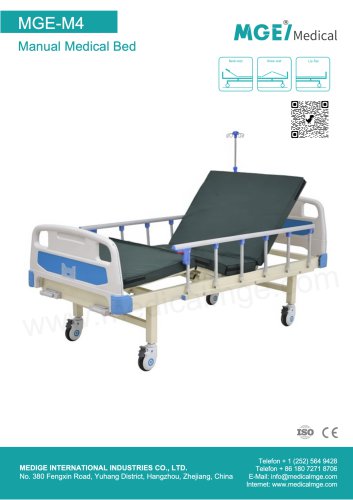 MGE-M4 Manual Medical Bed Brochure | CE & ISO Certified