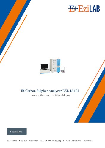 IR Carbon Sulphur Analyzer EZL-IA101
