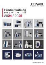 Produktkatalog: REM, FIB, BIB, TEM