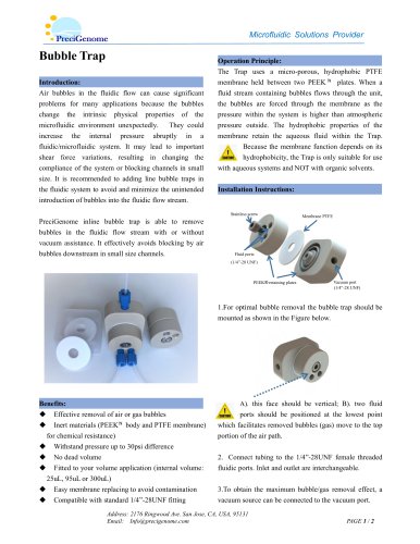 PreciGenome bubble trap