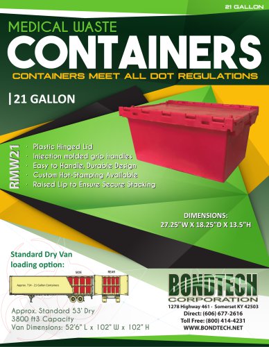 21 gal Container