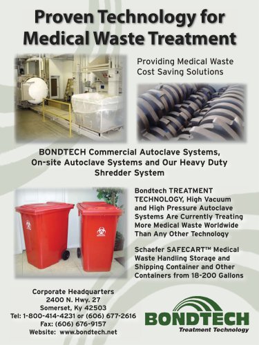 Proven Technology for Medical Waste Treatment