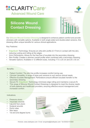 Silicone Wound Contact Dressing