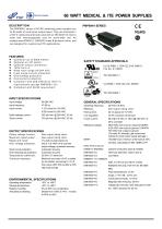 60 WATT MEDICAL & ITE POWER SUPPLIES