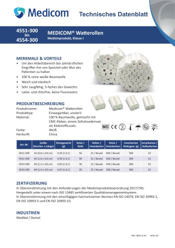 MEDICOM® Watterollen