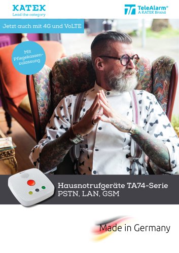 Hausnotrufgeräte TA74-Serie  PSTN, LAN, GSM