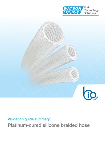 Platinum-cured silicone braided hose