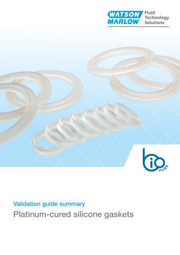 Platinum-cured silicone gaskets