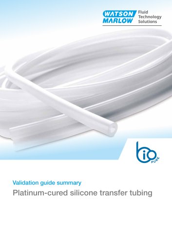 Platinum-cured silicone transfer tubing