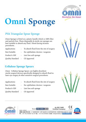 OPHTHALMIC SPONGES