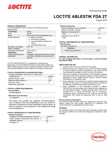 LOCTITE® ABLESTIK FDA 2T