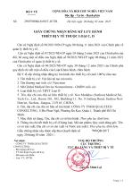Vietnam Regsitration Certificate AGM
