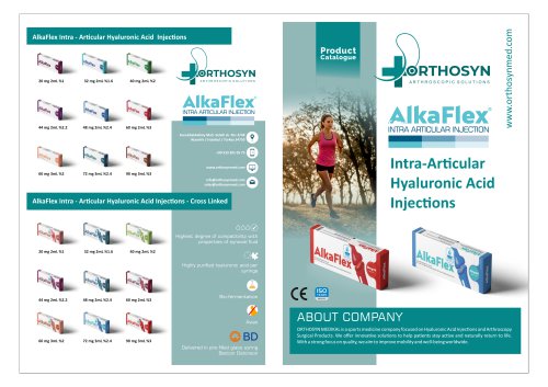 ALKAFLEX INTRA ARTICULAR HYALURONIC ACID INJECTION CATALOG