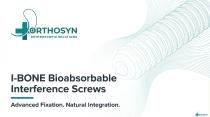 I-BONE BIOABSORBABLE SCREWS by ORTHOSYN